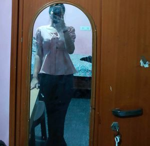 Baby Pink Peplum Top
