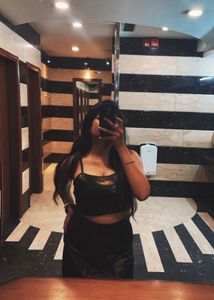 Leather Top- Stretchable From Back