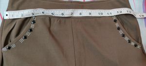 brown jeggings