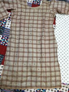 Checkered Kurta