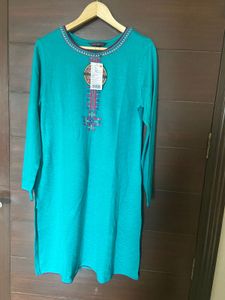 Elegant Embroidered Kurta (L)