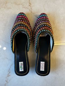 Embroidered Flats &amp; Sandals