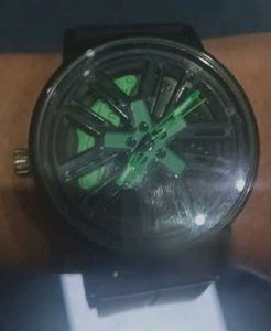 Unique Green & Black Watch