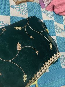 Beautiful Saree With Designer Blouse