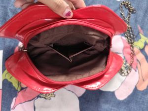Quirky Red Lips Sling Bag