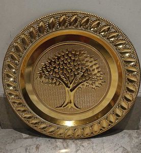 Golden Tree Showpiece Plate