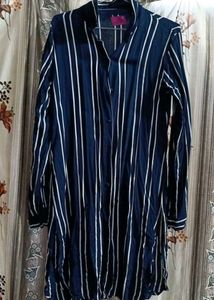 Striped Shirt Dress