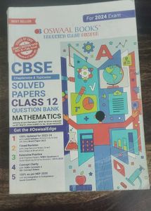 Oswaal CBSE Class 12 Mathematics Solved Papers
