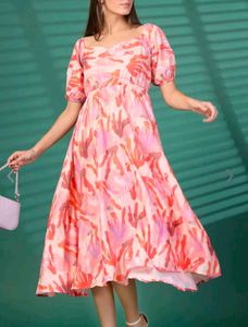 Floral Print Midi Dress