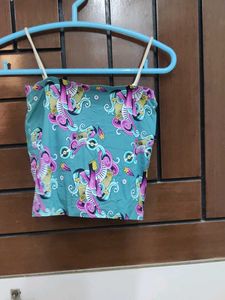 Graphic Print Tube Top