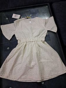 Cute White Dress 2 To 3 Years