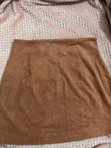 Brown Mini Skirt