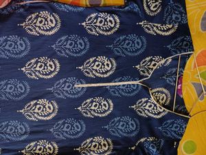 Printed Blue Kurta