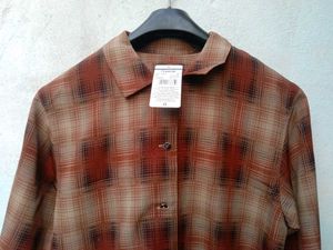 New With Tag Brown Boxy Korean Shirt