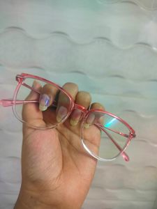 Lenskart Pink Transparent Full Rim CatEye Blu Lens