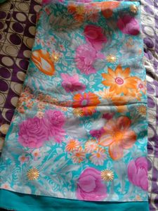 Floral Printed Saree