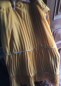 Embroidered Lahenga for Haldi