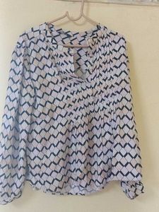 Geometric Print Top