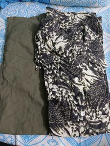 Beautiful Olive Green Kurta Set