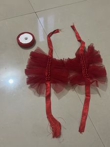Red party wedding handgloves❤️