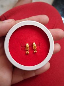 Golden Earrings 18crt