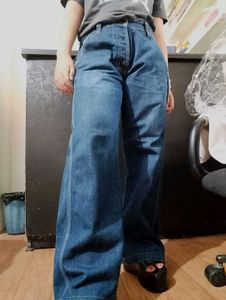 Wide Leg Denim Jeans