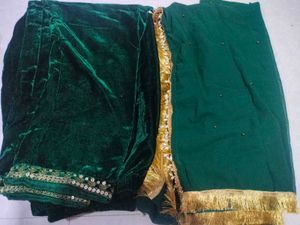 Heavy Party Wear Green Dress💚