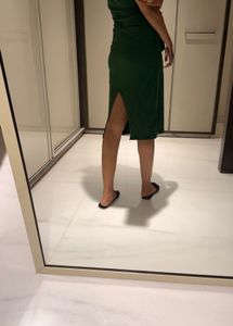 Green Tie Waist Dress