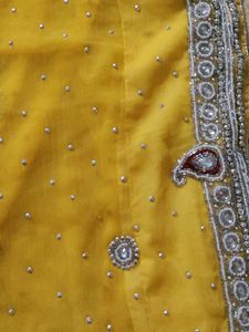 Heavy Work Yellow Saree💛