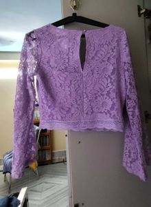Lavender Crop Top