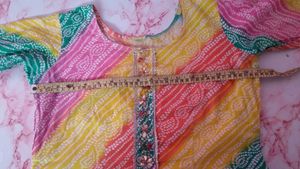 Bandhani Print Kurti🌈