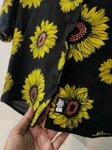 Souled Store Sunflower Print Top