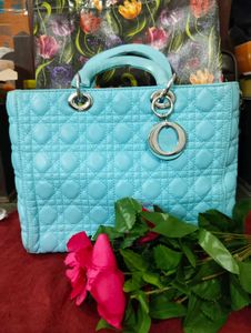 Chic Blue Handbag Christian Dior 1st Copy