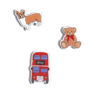 Hamleys Set Of 3 Magnets New