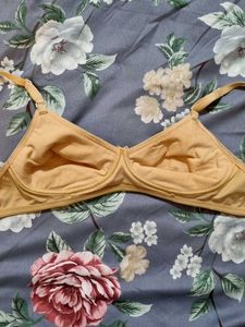 Non-padded Cotton Beige Bras