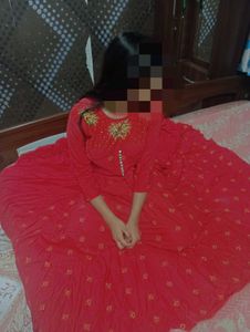 Elegant Red Ethnic Gown