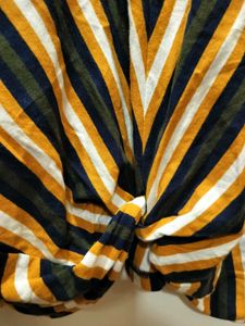 LOV by Westside Striped Denver Top Front Knot