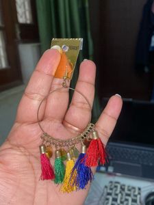 thread ear rings