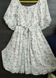 Floral Print Off-Shoulder Mini Dress