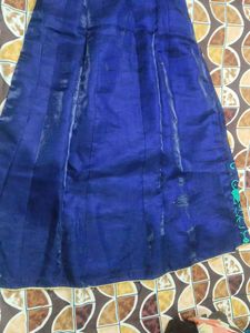 Elegant Blue Embroidered Dress