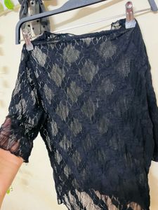 Black Mesh Top Looks Very Nice When Styled