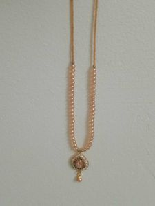 Peach Beaded Necklace