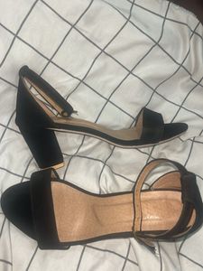 Elegant Black Ankle Strap Sandals