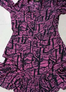 Patterned Mini Dress