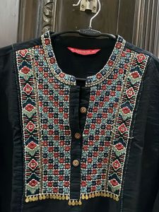 Black Pathani Kurta