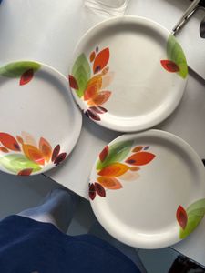 Floral Dinner Plates - Set of 3plates