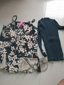 Floral Slip Dress &amp; Top Set