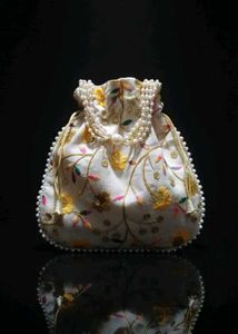 Floral Embroidered Potli Bag