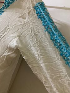 White Blue Top Used Only Once