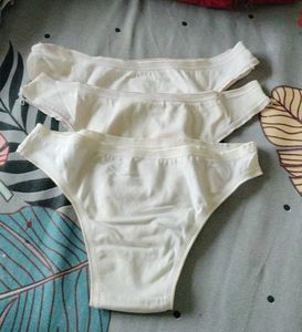 Set Of Three White Briefs...